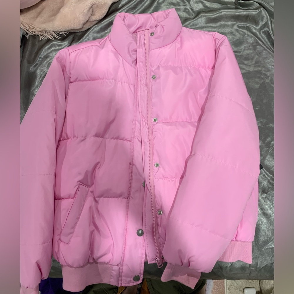 NWT F21 Pink Bubble Coat